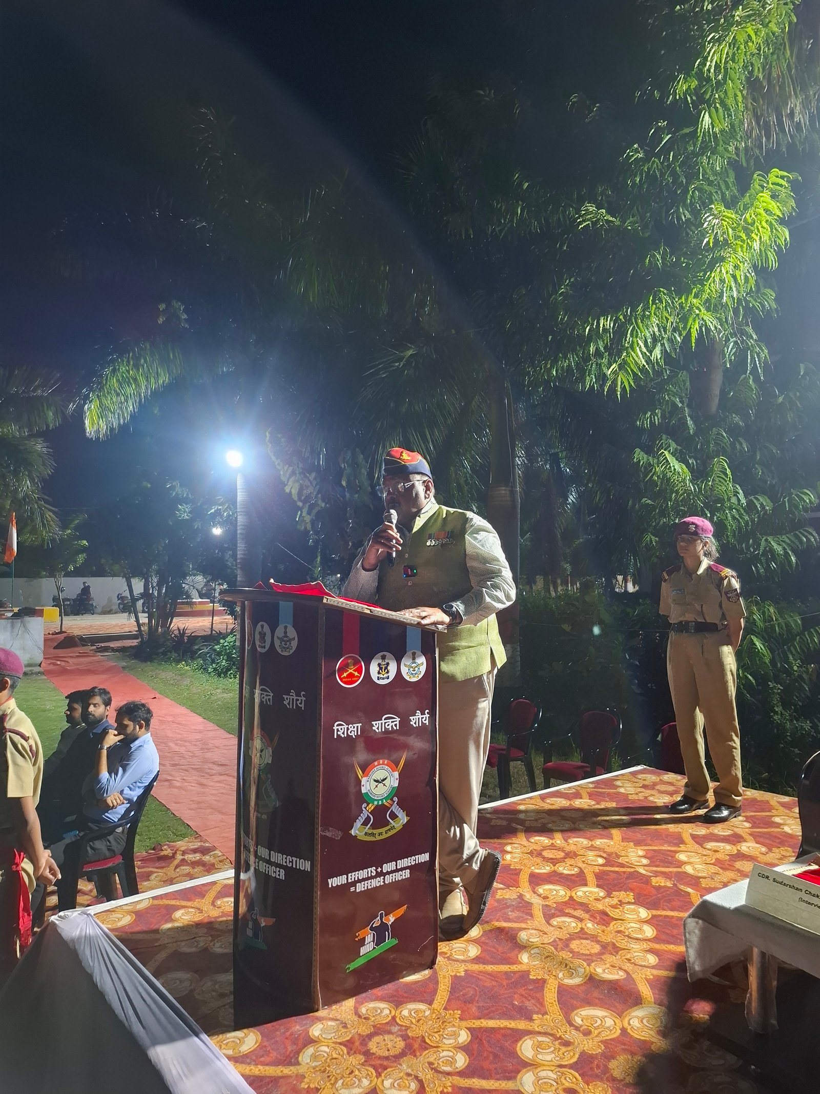 Colonel Bhasker Gupta interacting with participants and guests